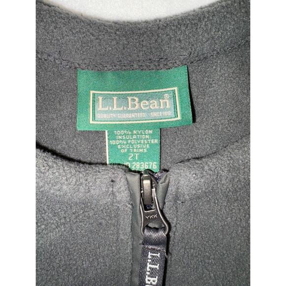 LL Bean Toddler Bibs Size 2T, Unisex/grow cuffs/ski/cold weather play/green euc - Picture 2 of 4